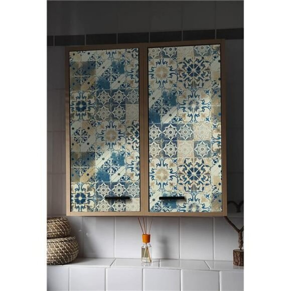 Kitchen Wallpaper Peel and Stick Wallpaper 17.7"x118"Vintage Contact Paper - Picture 5 of 6